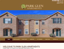 Tablet Screenshot of parkglenapts.com
